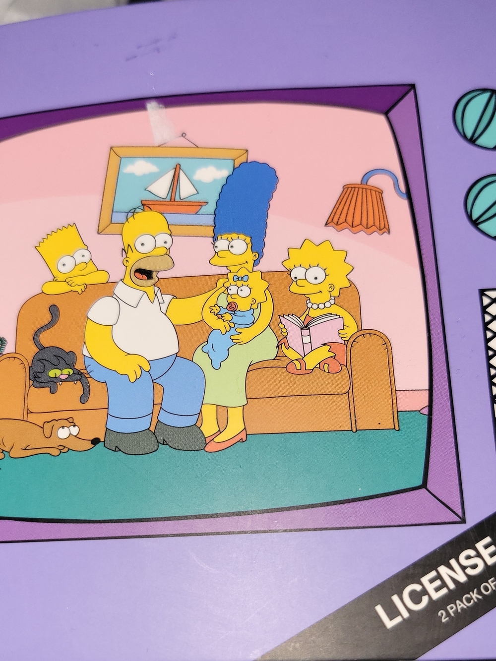 Two Pack The Simpsons Socks
